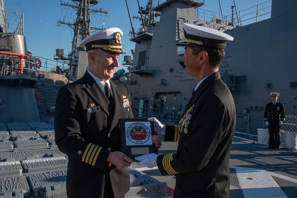 JMSDF Escort Division 6 Change of Command Ceremony