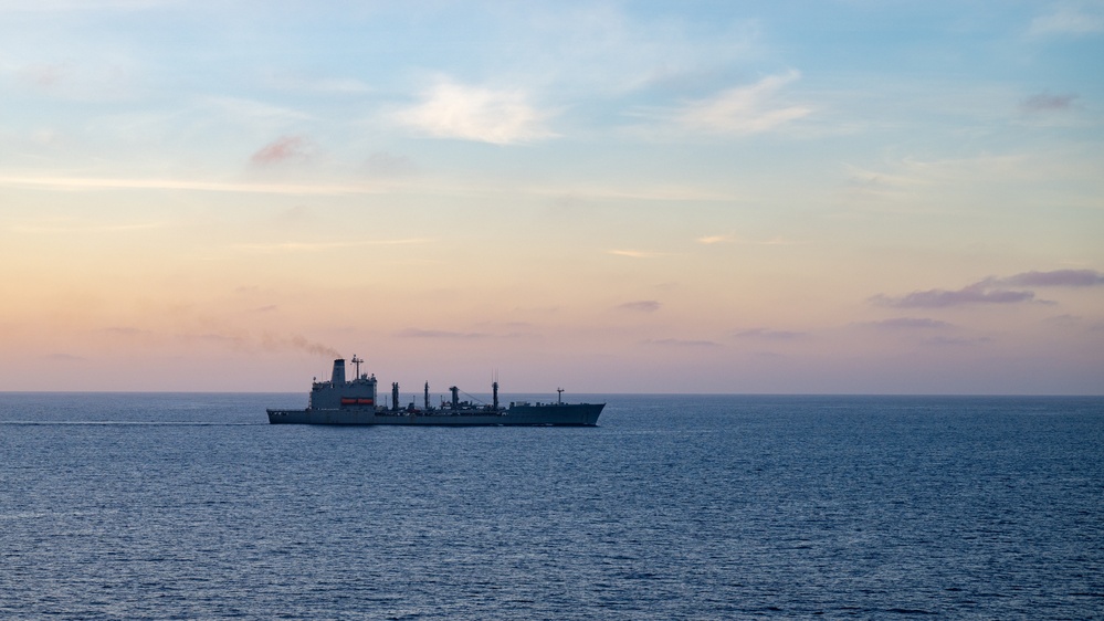 Sunrise Prep for Replenishment-At-Sea