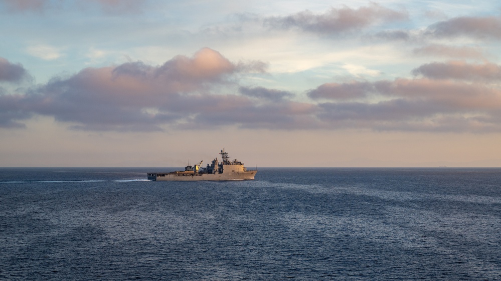 Sunrise Prep for Replenishment-At-Sea