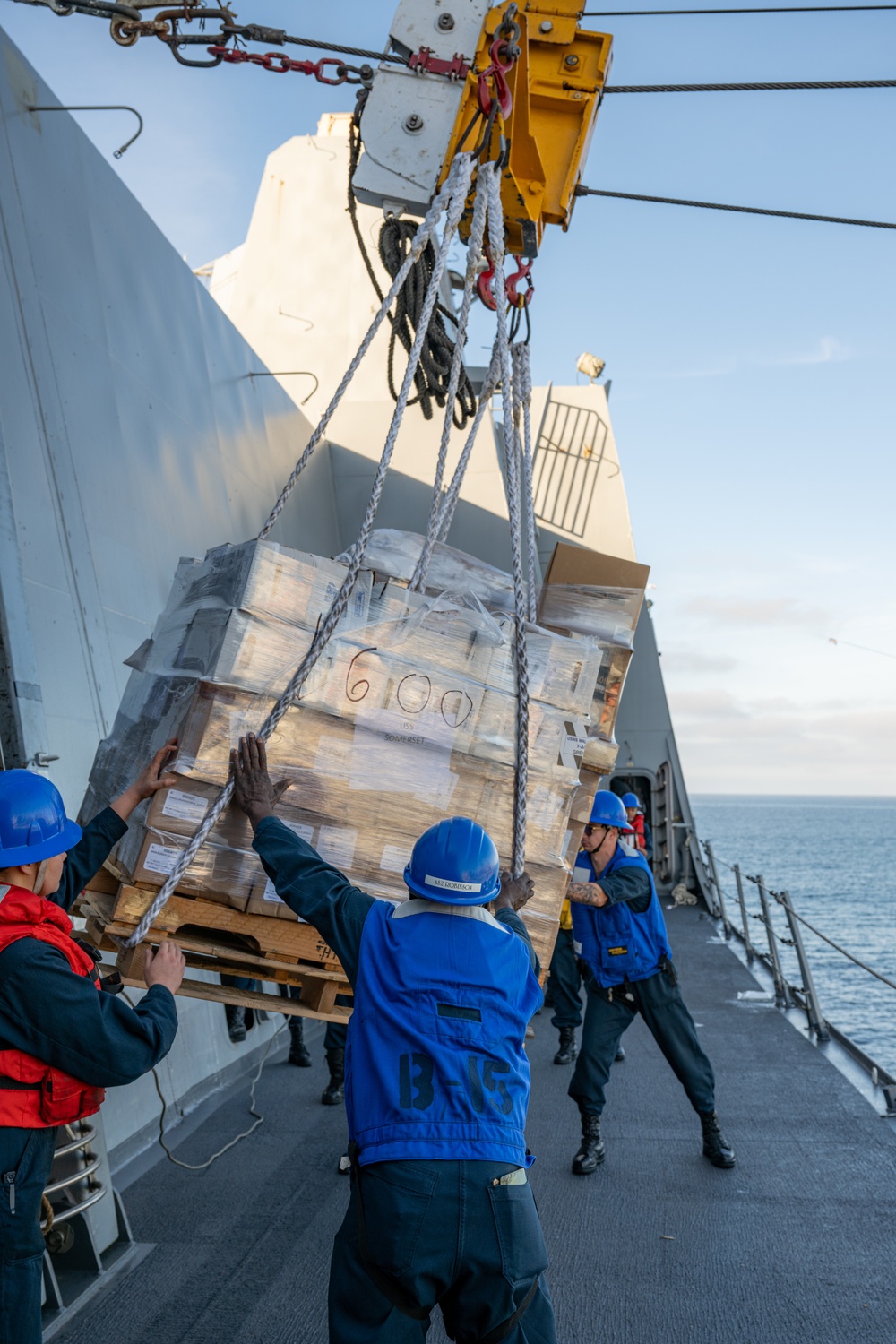 USS Somerset Conducts Replenishment-At-Sea