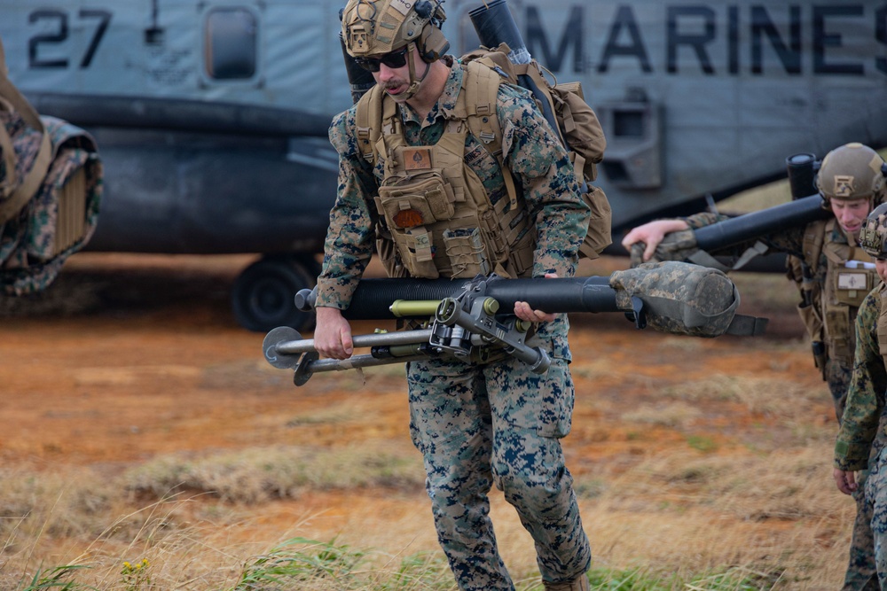 Marines with Battalion Landing Team 1/1 conduct Tactical Air Control Party and Mortar Range Event