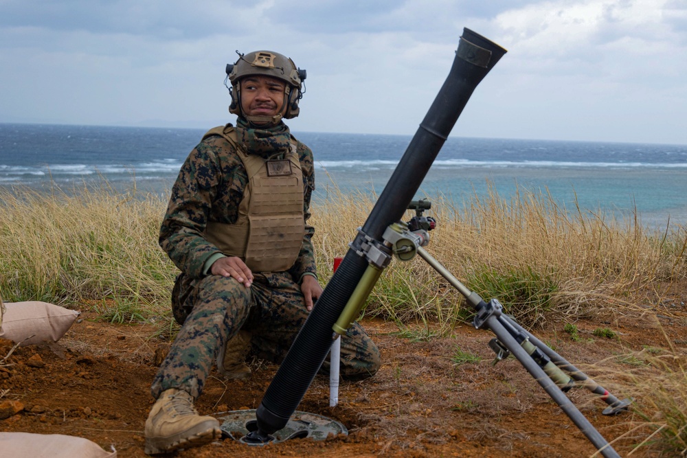 Marines with Battalion Landing Team 1/1 conduct Tactical Air Control Party and Mortar Range Event