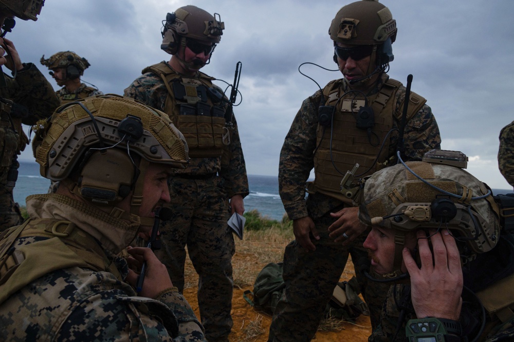 Marines with Battalion Landing Team 1/1 conduct Tactical Air Control Party and Mortar Range Event