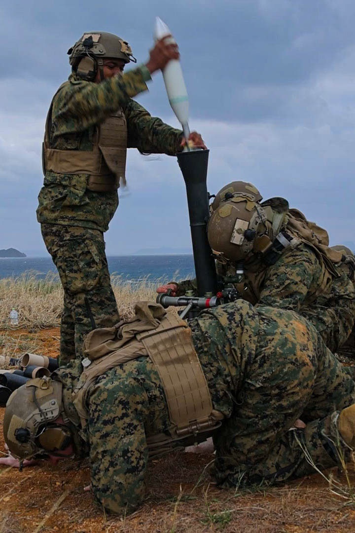 Marines with Battalion Landing Team 1/1 conduct Tactical Air Control Party and Mortar Range Event