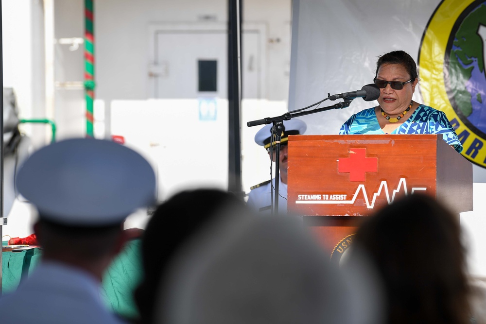 Pacific Partnership 2024-1: Palau Opening Ceremony Aboard USNS Mercy