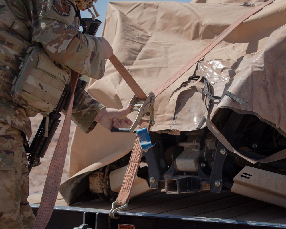 Downed aircraft recovery team trains at AB 201