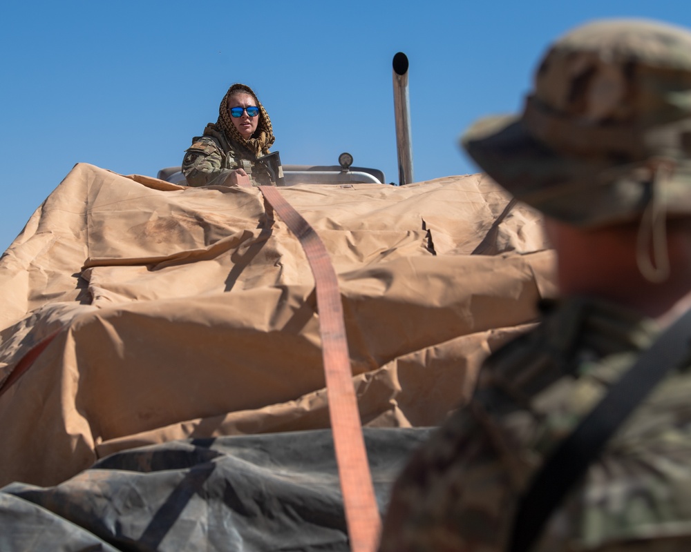 Downed aircraft recovery team trains at AB 201