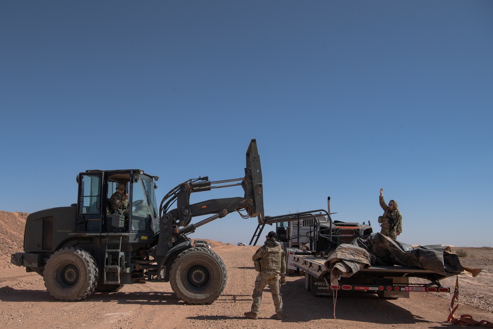 Downed aircraft recovery team trains at AB 201