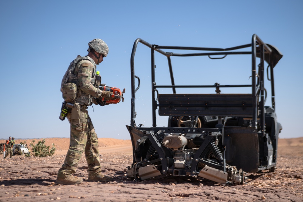 Downed aircraft recovery team trains at AB 201