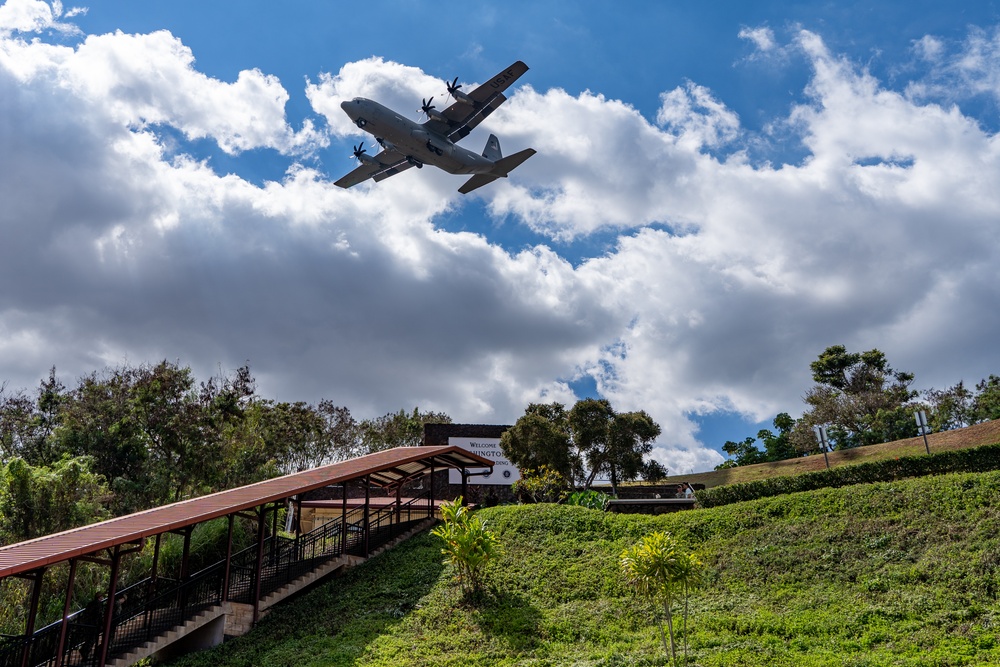 Flight Drills over NSA/CSS Hawaii's historic Washington Wong Tunnel