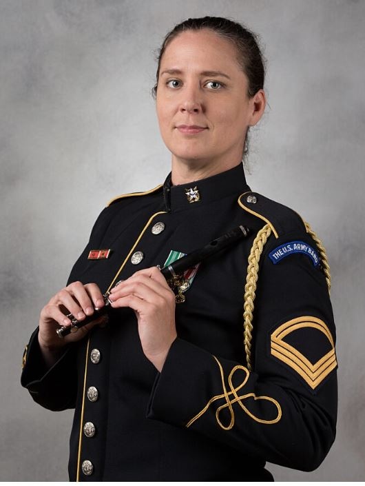 Master Sgt. Megan Lomonof is the principal piccoloist for The U.S. Army Band “Pershing’s Own” and has been a member since 2007. (Courtesy photo)