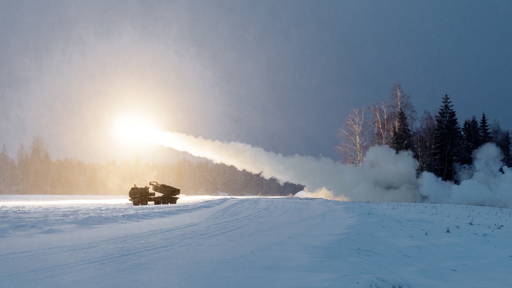 HIMARS crews launch rockets during live-fire exercise in Estonia