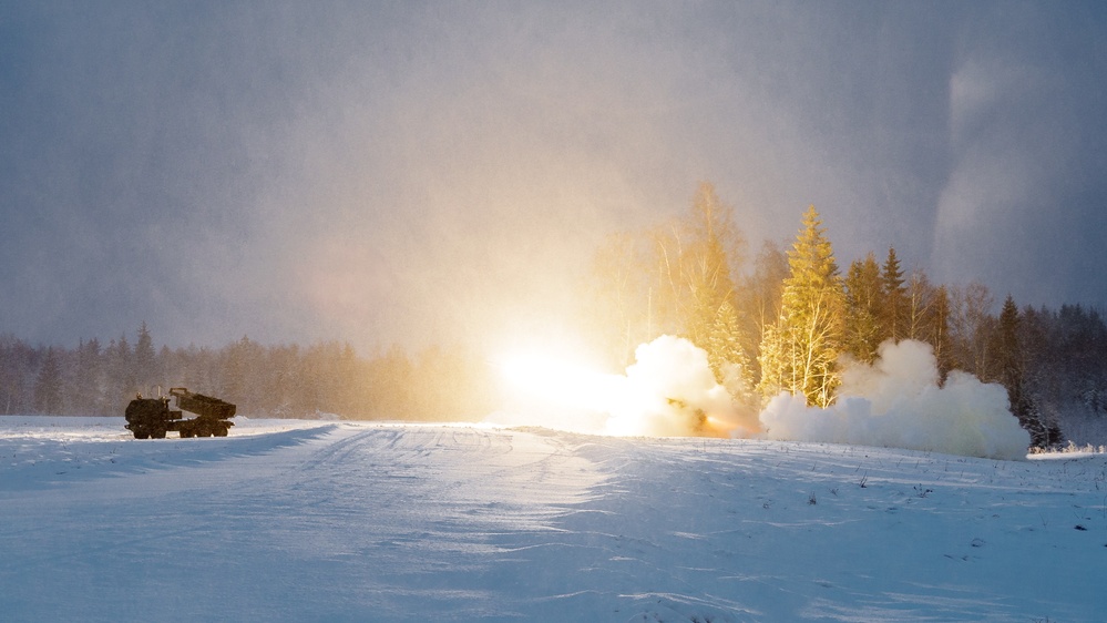 HIMARS crews launch rockets during live-fire exercise in Estonia