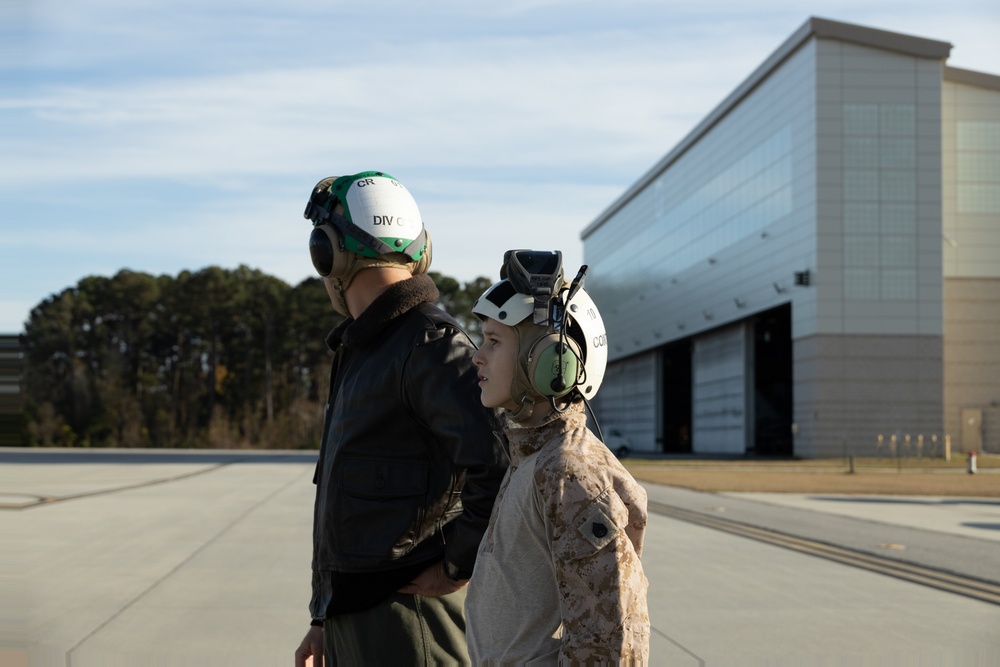 MCAS Beaufort helps grant Trent's Wish with Make-A-Wish