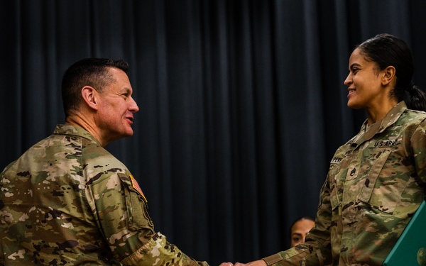 Sergeant Major of the Army promotes newest Army recruiters