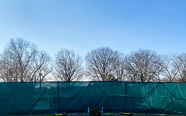 Work has been completed on the removal of the Confederate Memorial.