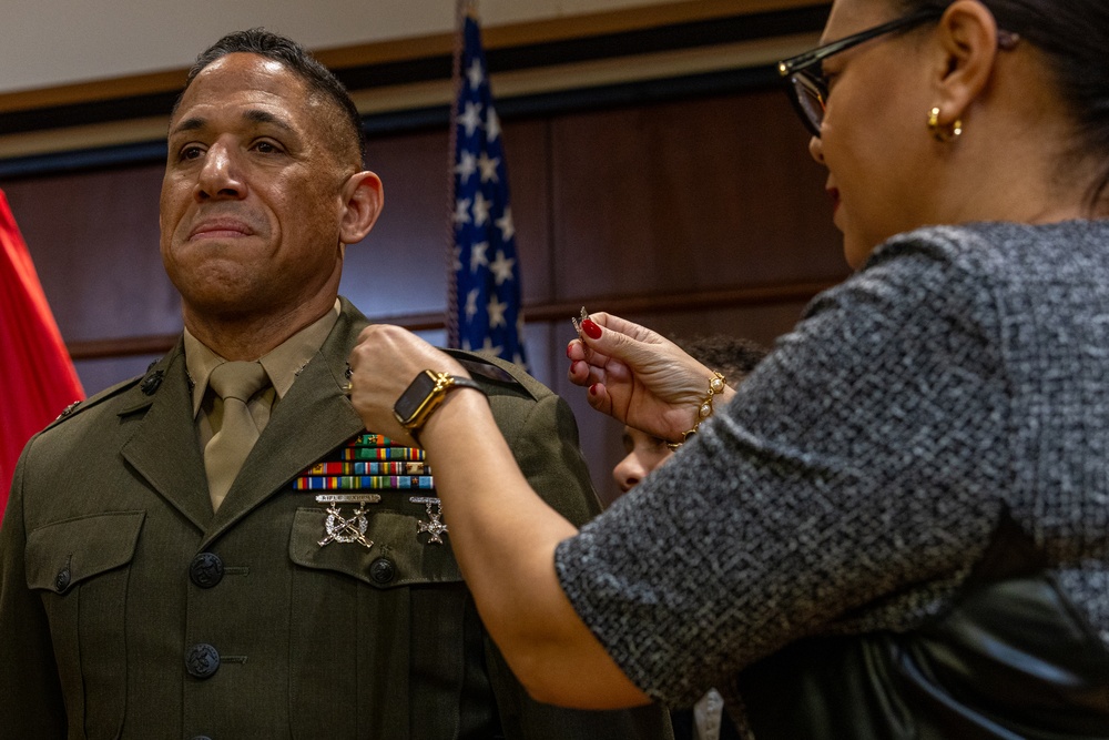 Brigadier General Omar Randall is promoted to his current rank