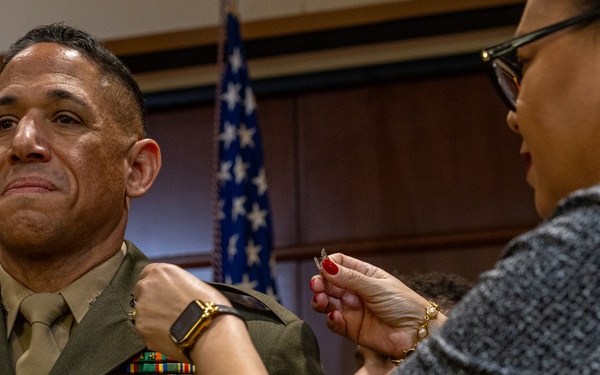Brigadier General Omar Randall is promoted to his current rank