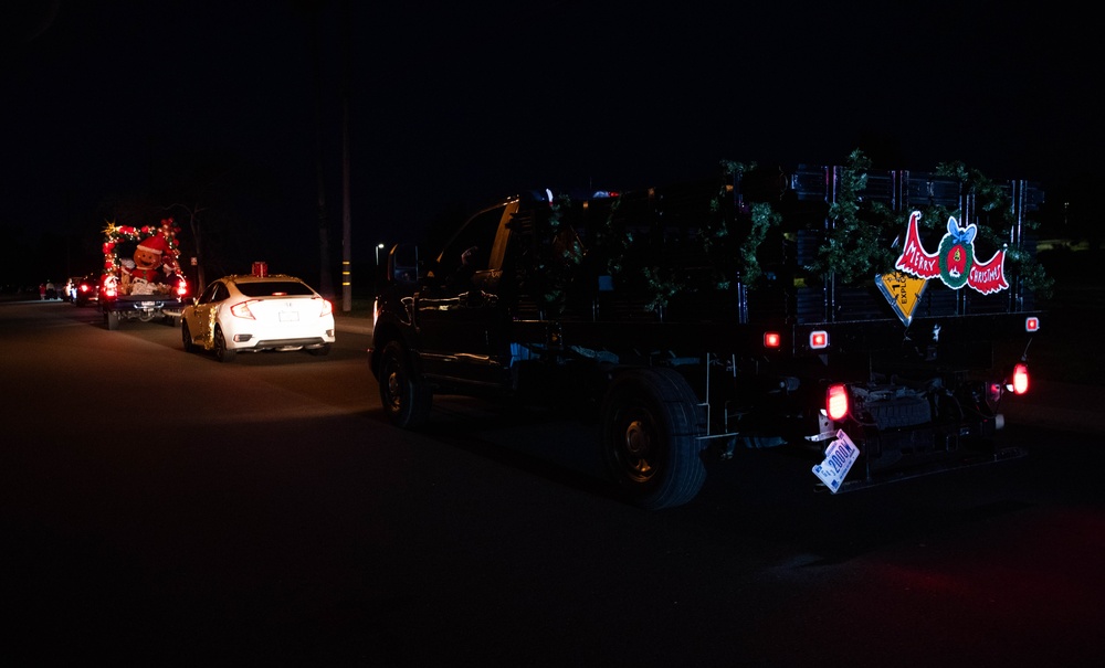Travis 5/6 host inaugural Christmas Parade through base housing