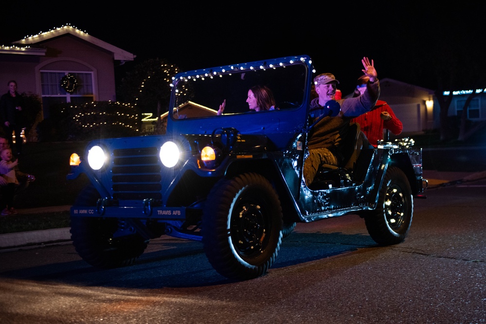 Travis 5/6 host inaugural Christmas Parade through base housing