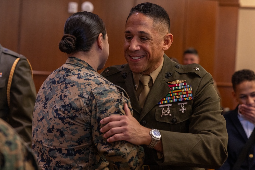 Brigadier General Omar Randall is promoted to his current rank