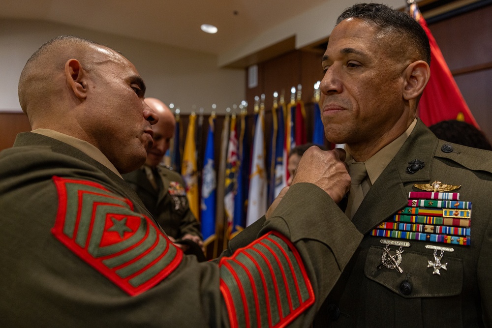 Brigadier General Omar Randall is promoted to his current rank