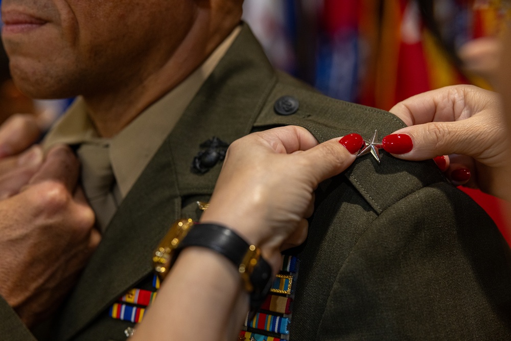 Brigadier General Omar Randall is promoted to his current rank