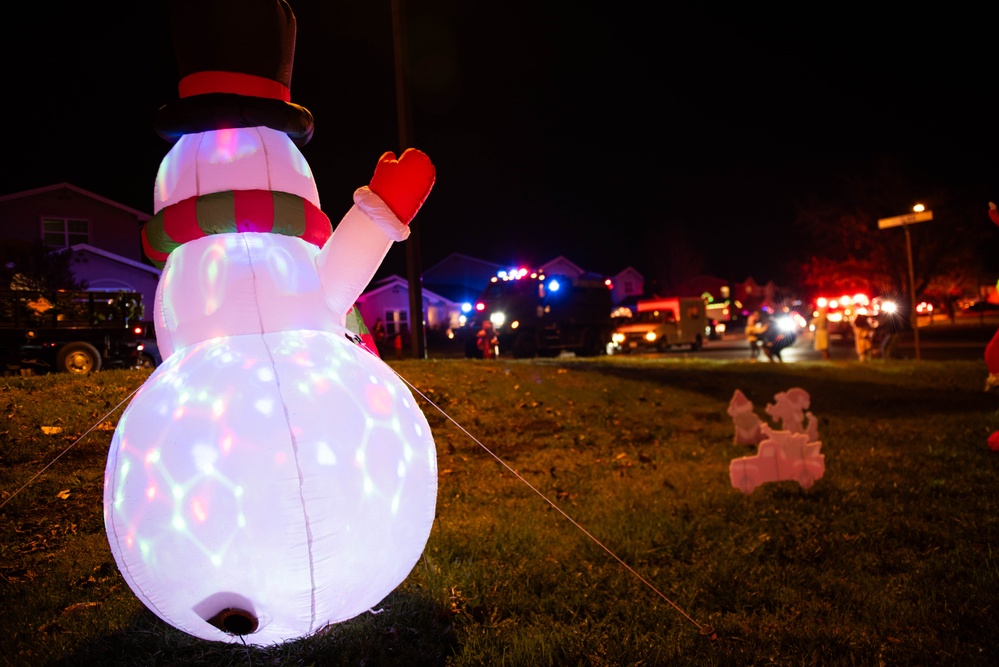 Travis 5/6 host inaugural Christmas Parade through base housing