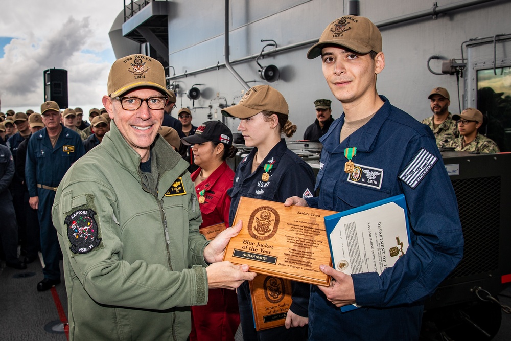 Boxer Announces Sailors of the Year