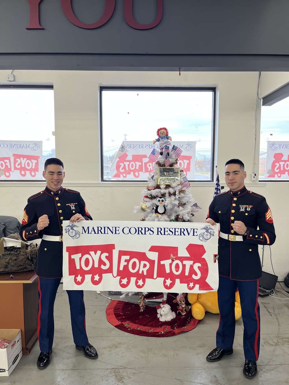 U.S. Marine Corps brothers participate in Toys For Tots