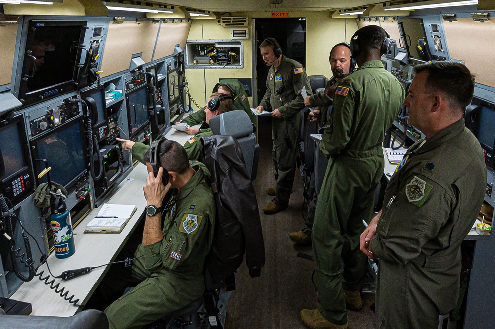625TH STOS aboard the Navy E-6B