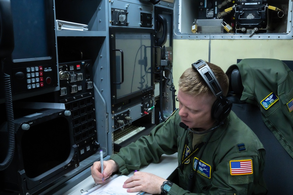 625TH STOS aboard the Navy E-6B