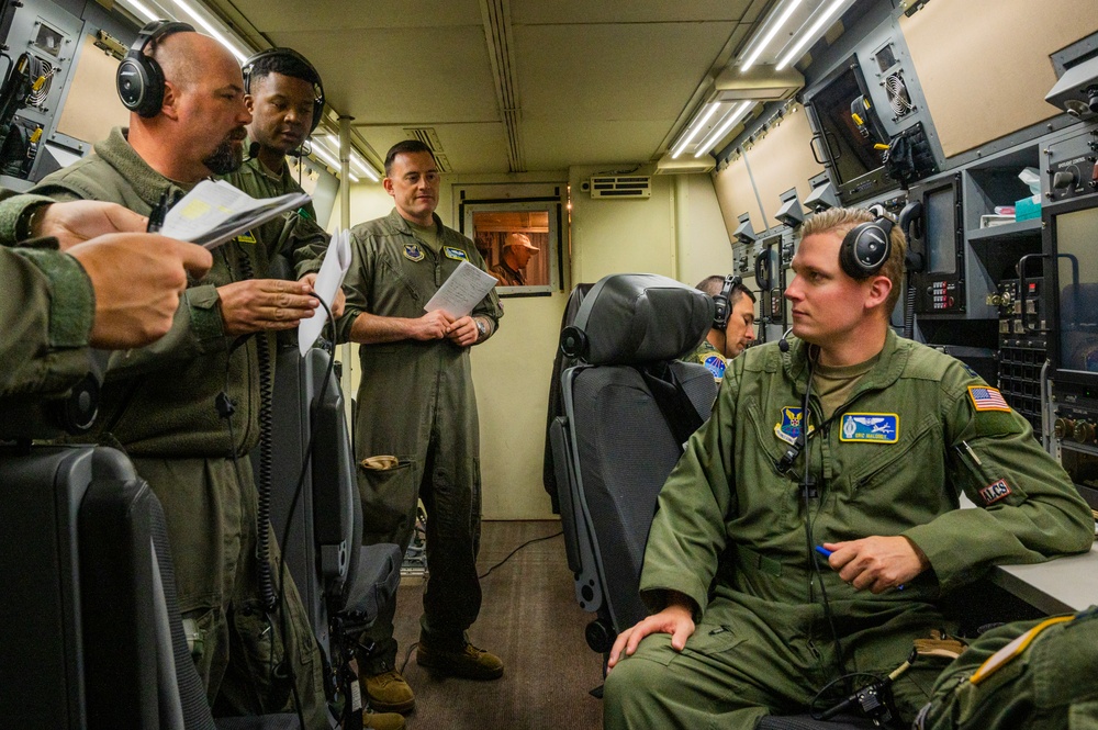 625TH STOS aboard the Navy E-6B