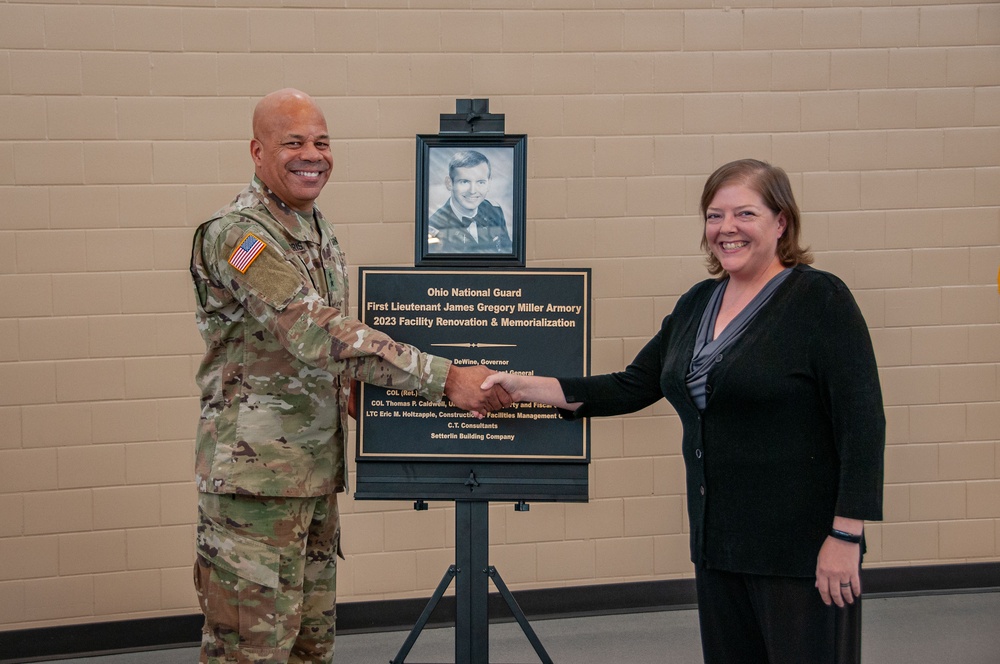 Renovation, memorialization ceremony for Newark, Ohio, armory honors native son, Guard member