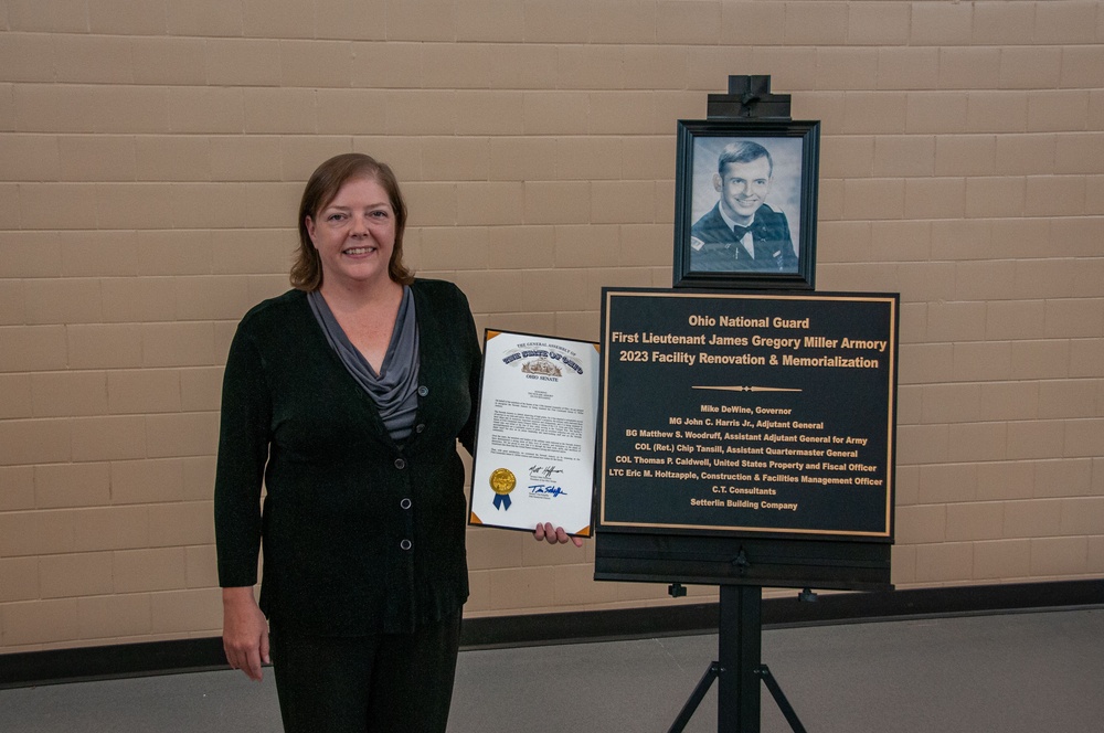 Renovation, memorialization ceremony for Newark, Ohio, armory honors native son, Guard member