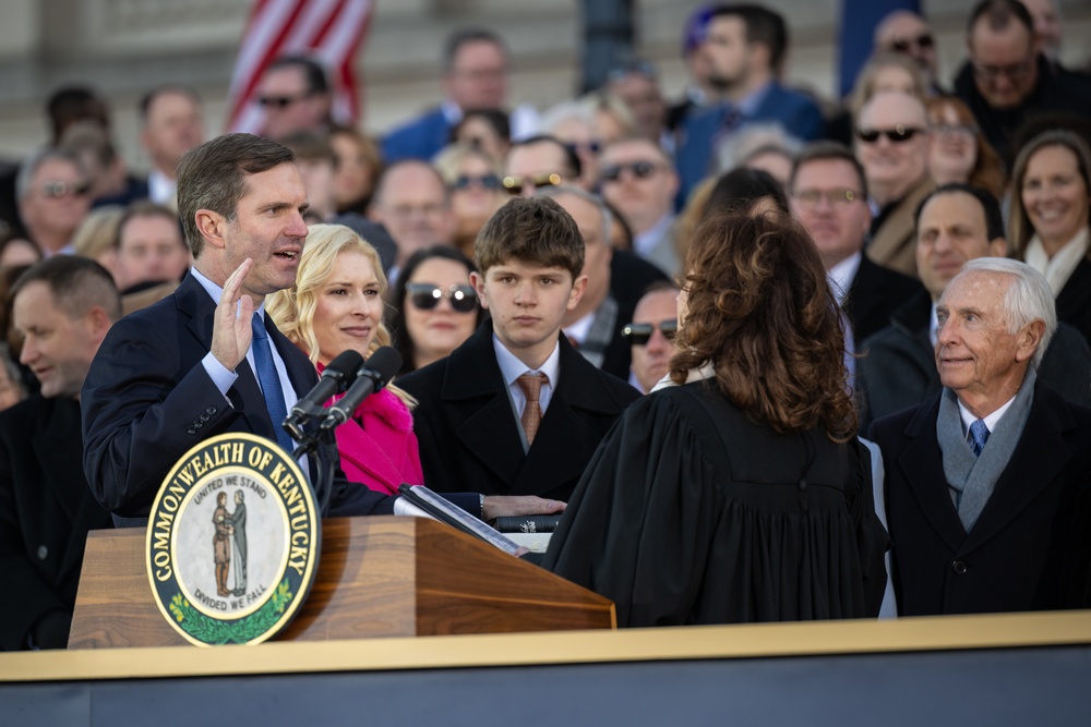 Kentucky Air Guard supports governor's inauguration