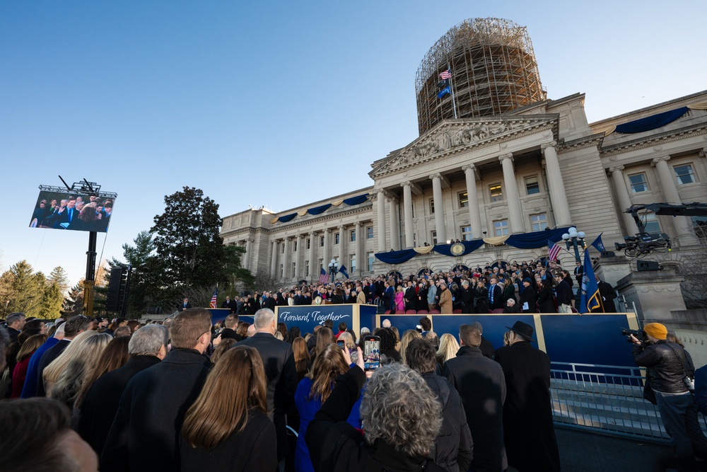 Kentucky Air Guard supports governor's inauguration