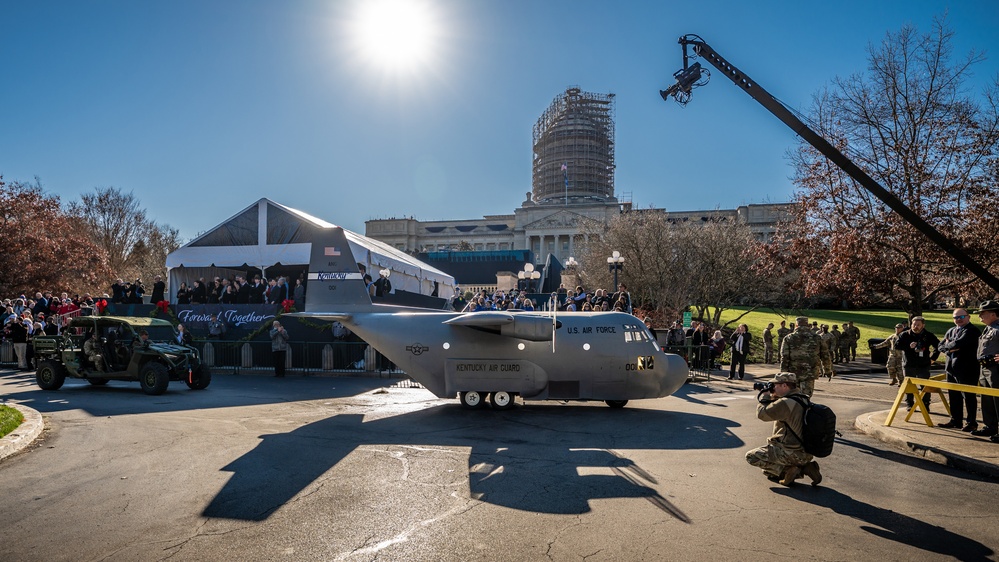 Kentucky Air Guard supports governor's inauguration