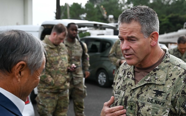 SOCPAC CDRE Visits Yakushima Joint Operations Center