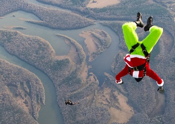 Dobbins Airmen help Army paratroopers jump into holidays