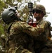 Black Hawk helicopter crew chiefs 1st-171st General Support Aviation Battalion, 57th Troop Command conduct medical evacuation drills for predeployment training