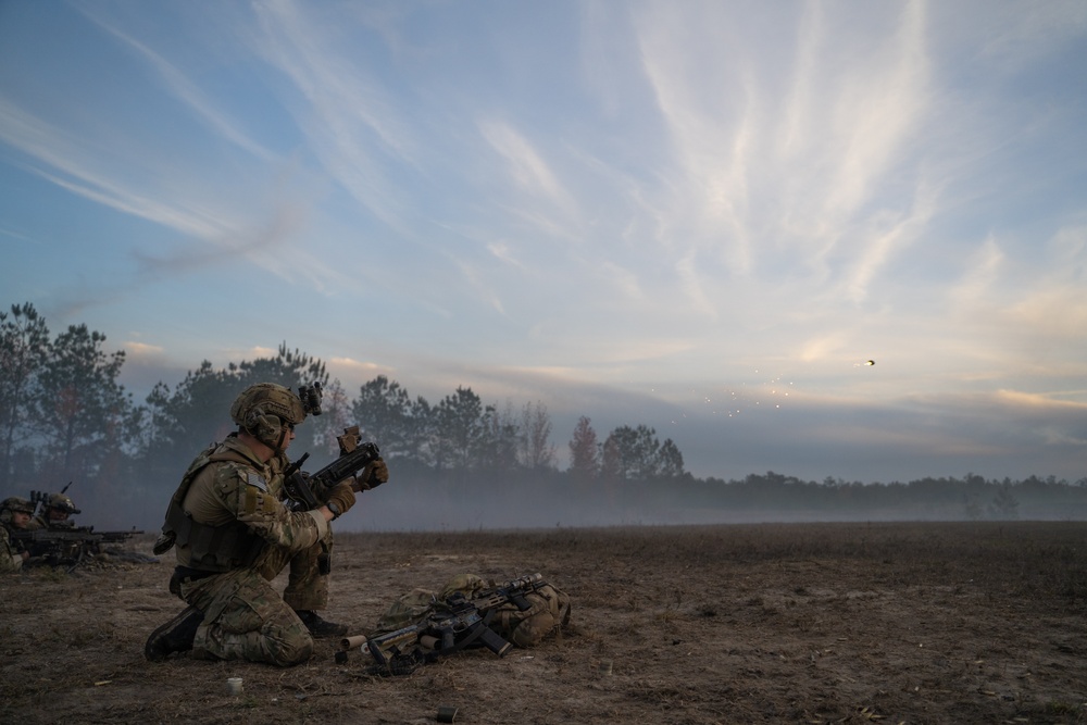 Rangers Conduct Live Fire Training