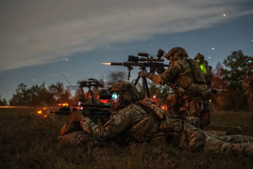 Rangers Conduct Live Fire Training