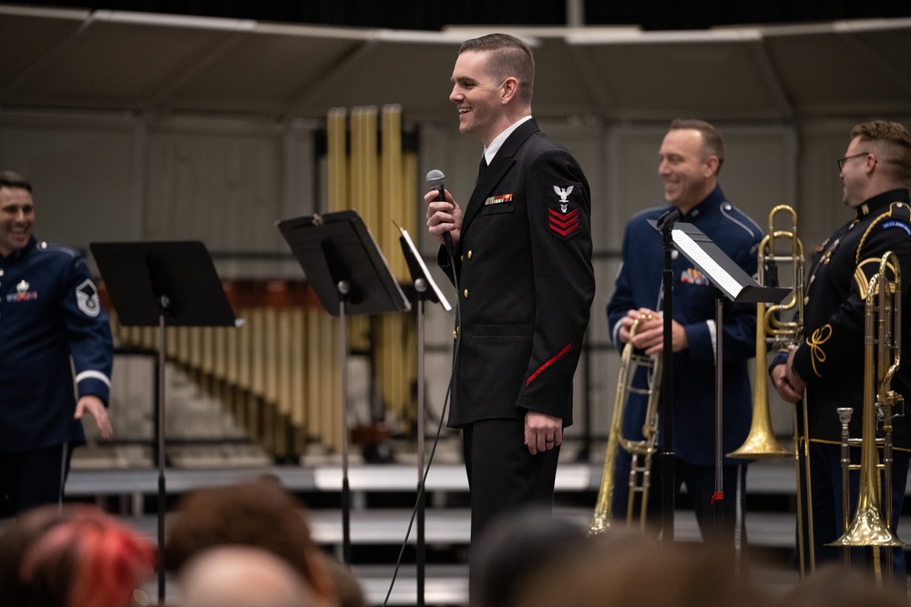 U.S. Naval Academy Band trombonist performs at music conference