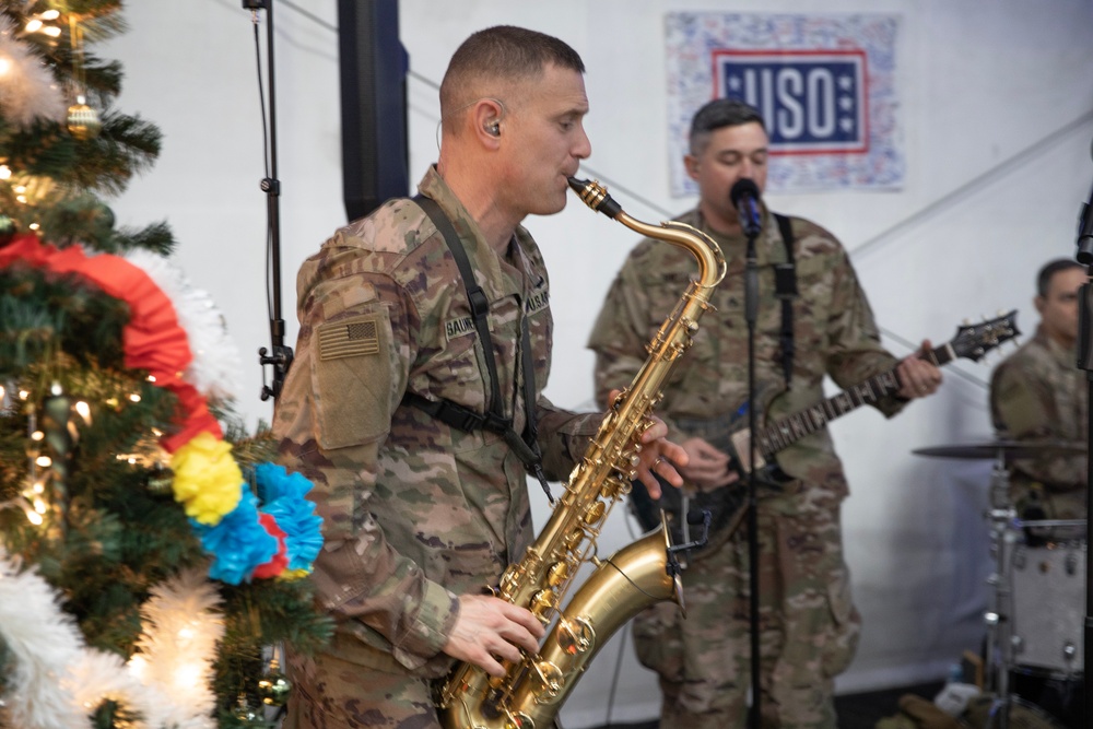 3rd Infantry Division Band performs for service members at Bemowo Piskie Training Area