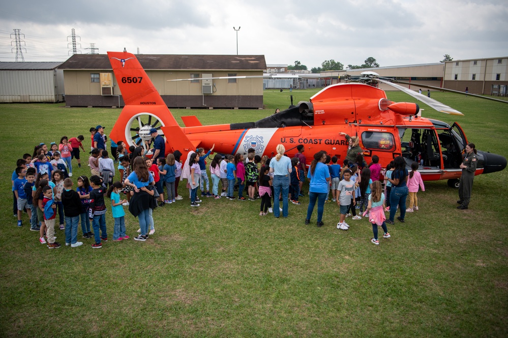 Coast Guard provides static displays at local Houston school