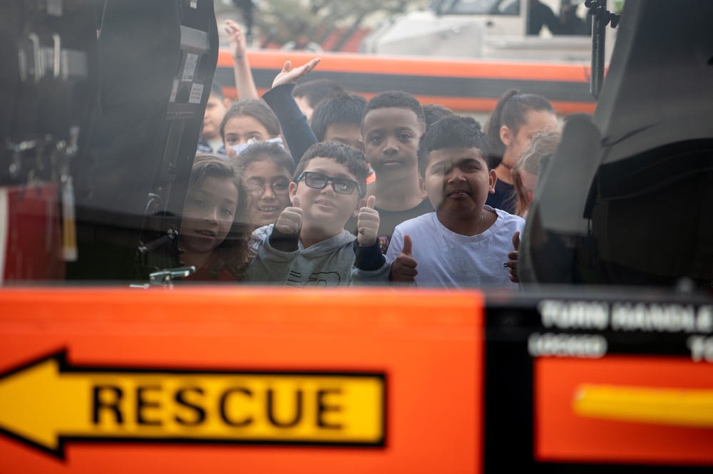 Coast Guard provides static displays at local Houston school