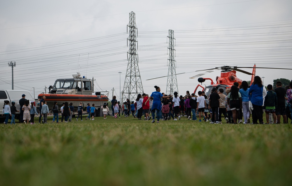 Coast Guard provides static displays at local Houston school