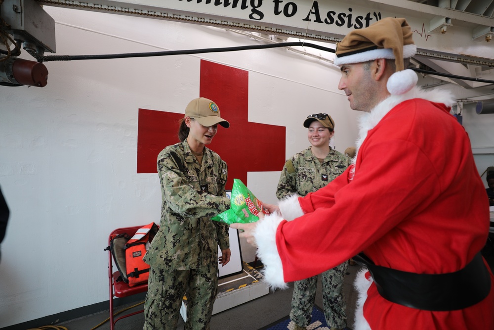 USNS Mercy At-Sea Holiday Party