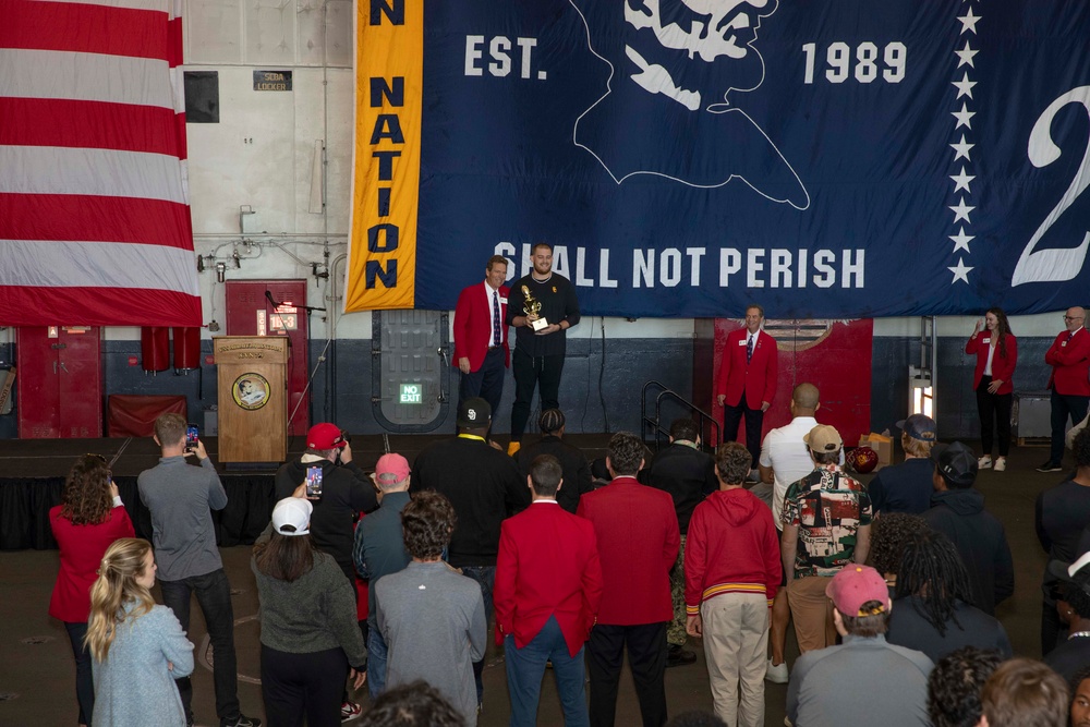 Abraham Lincoln hosts 2023 Holiday Bowl tour